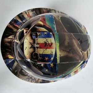 Pyramex Full Brim Hard Hat – Custom Hydro Dipped "Oil Rig Outlaw Roughneck" – ANSI Rated