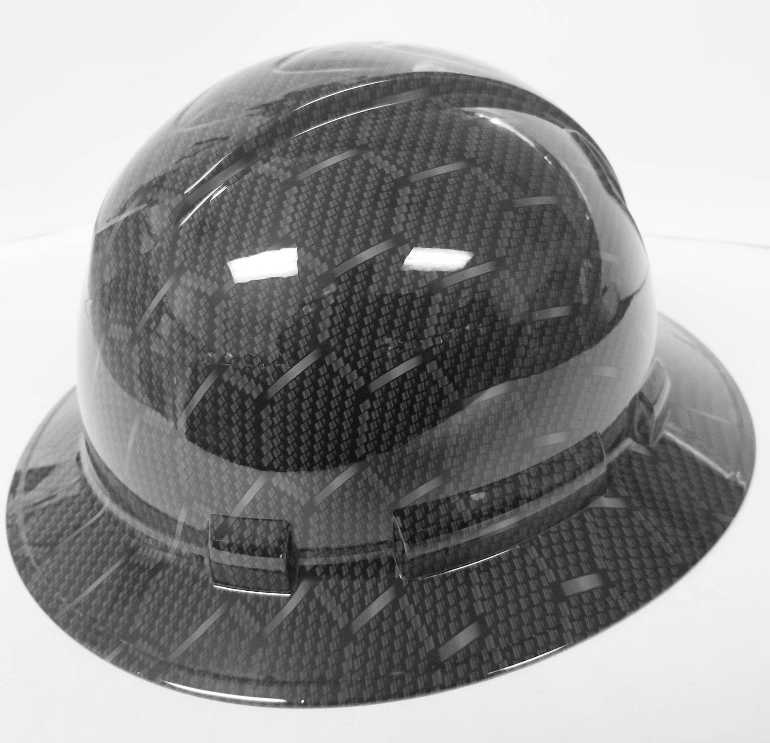 Full brim hydro dipped custom hard hat in hex carbon fiber 3d Etsy