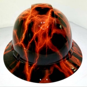 Flame hard hat on sale