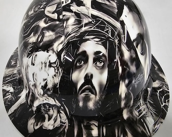 Custom Hydro Dipped Full Brim Hard Hat – Pyramex Ridgeline – "Big Money" Benjamin Print – ANSI Rated