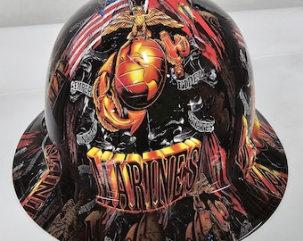 Wet works imaging Full Brim Hard Hat custom hydro dipped