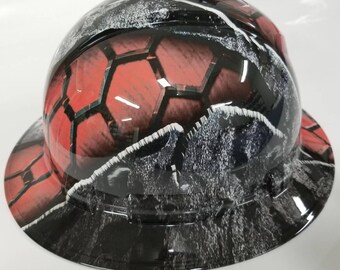 New Full Brim Hard Hat Custom Hydro Dipped Urban Rip Tear