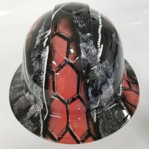 New Full Brim Hard Hat custom hydro dipped Urban rip tear