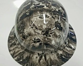 Wet works imaging Full Brim Hard Hat custom hydro dipped