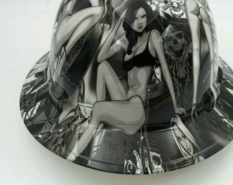 Wet works imaging Full Brim Hard Hat custom hydro dipped