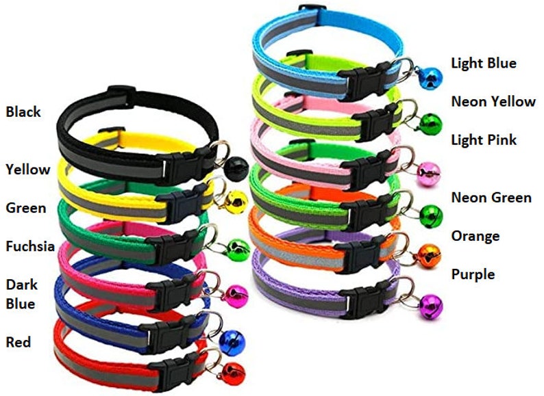Small Collars for Anti-Hunting Cat Collar Small Reflective