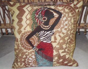 Pillowcase -African woman-