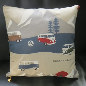 Pillowcase -VW- Bulli in the mountains - (30 x 30 cm)
