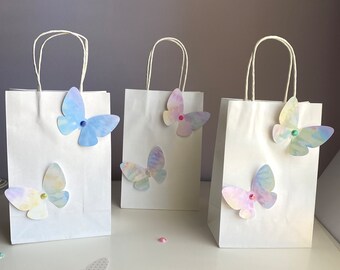 Butterfly favor bags, Butterfly Birthday Party Gift Bag, Goodies, treat bags, Birthday party decor, baby shower, bridal gift, wedding