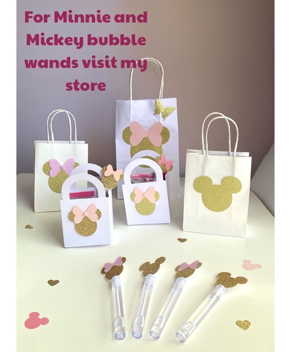 Disney Minnie & Mickey Mouse 12-Piece Party Favor Goodie Bags – Gift Bags For Birthday Treats
