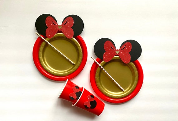 Minnie kit, Minnie birthday kit, Minnie decoration, Minnie plates, Minnie  glasses, Minnie napkins, Minnie mouse plates, Mickey Mouse decorations