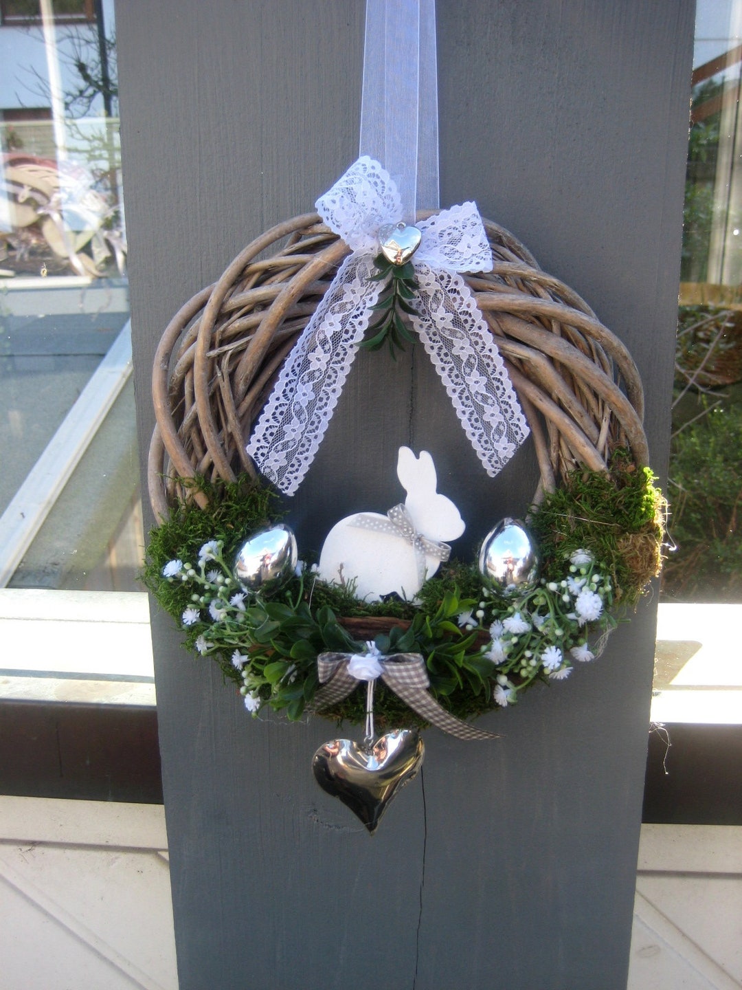 Haltbarer XL Oster Türkranz Osterhase, Geschenkidee, Haustürdeko - Etsy.de