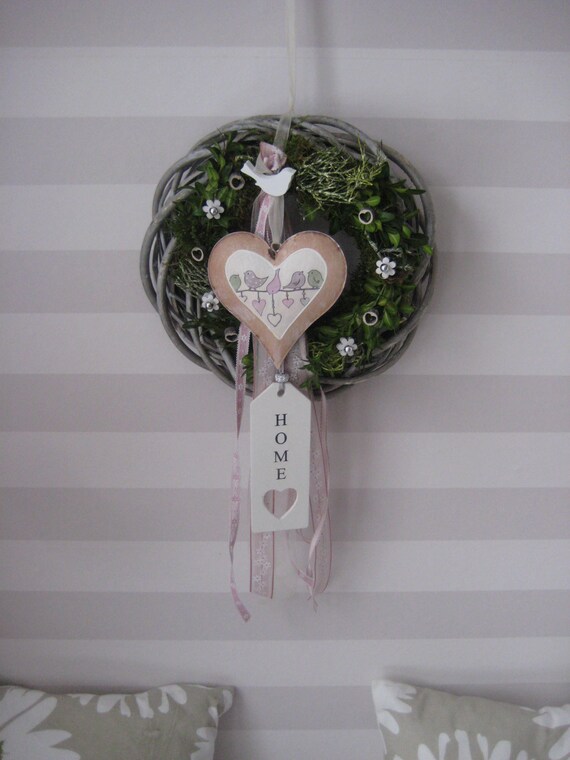 Xl Corona De Puerta De La Casa De Campo Decoracion De Etsy