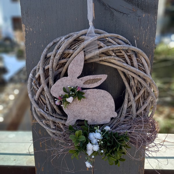 Durable country house door wreath, gift idea, front door decoration