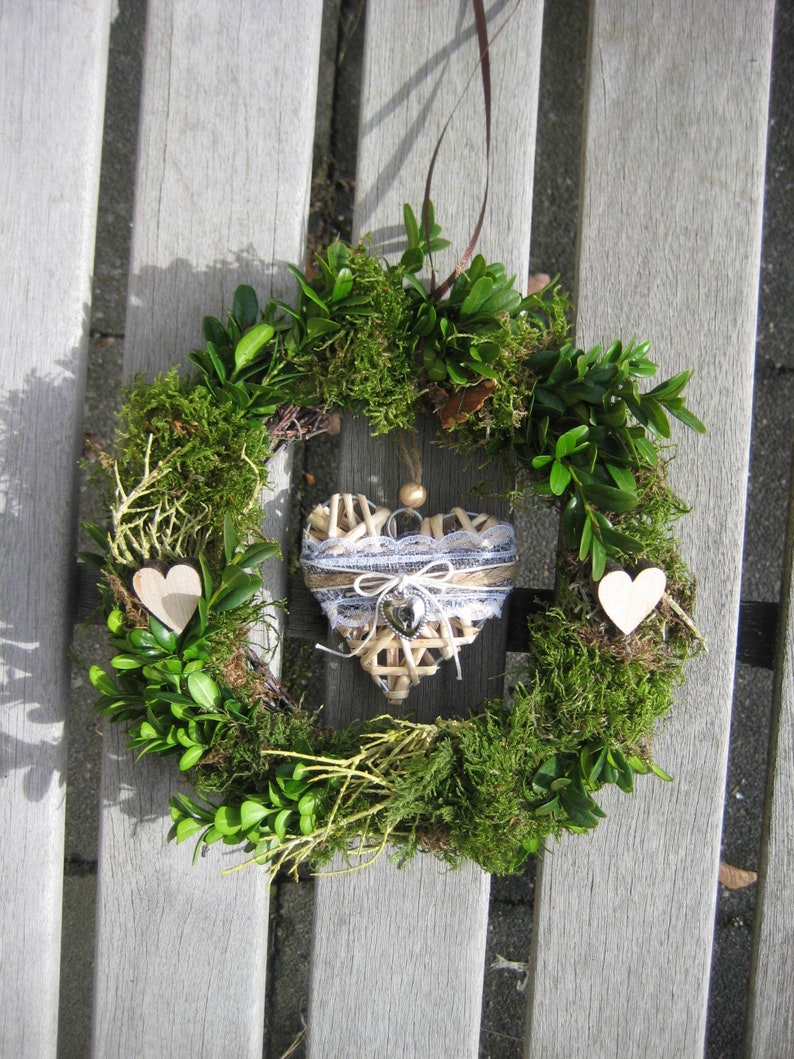 Corona De Puerta De La Casa De Campo Decoracion De La Pared Etsy