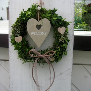 Country house door wreath WELCOME, wall decoration