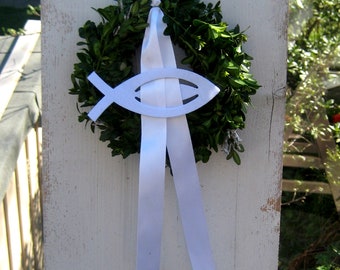 Redecorable communion door wreath, confirmation, baptism, confirmation, interior and exterior decoration