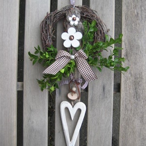 Country house door wreath, wall decoration