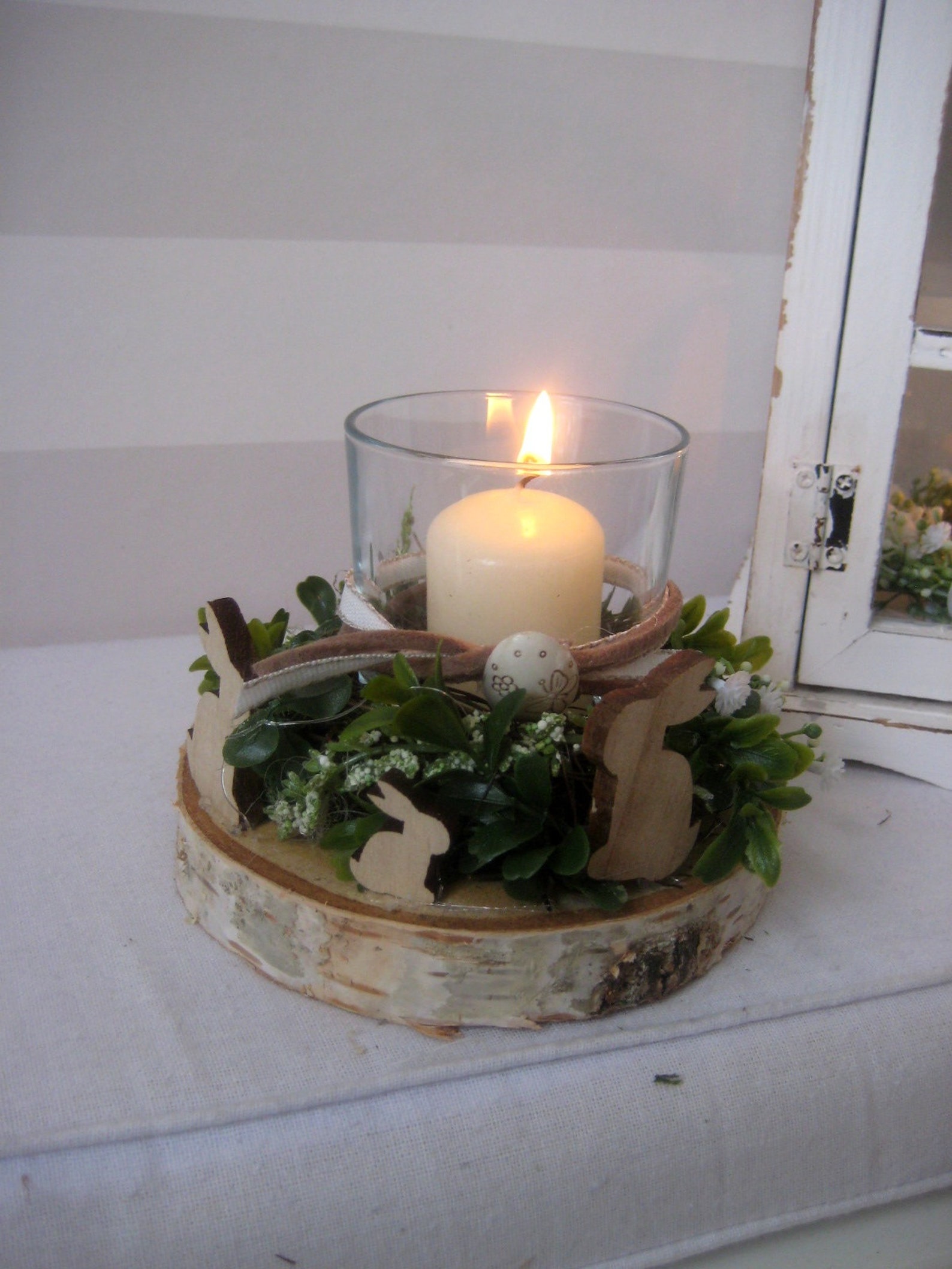 Tischkranz Mit Windlicht