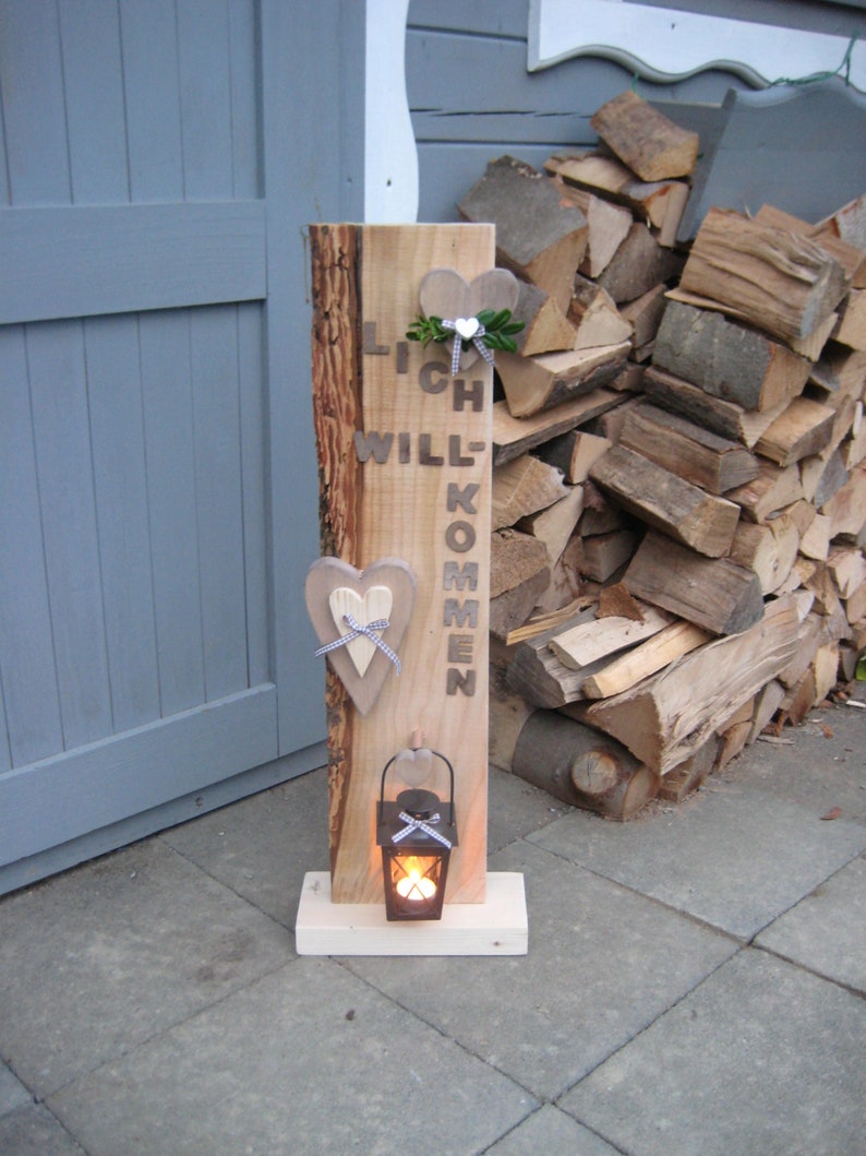 XL Dekosäule mit Windlicht Innen und Außendekoration 70 cm | Etsy