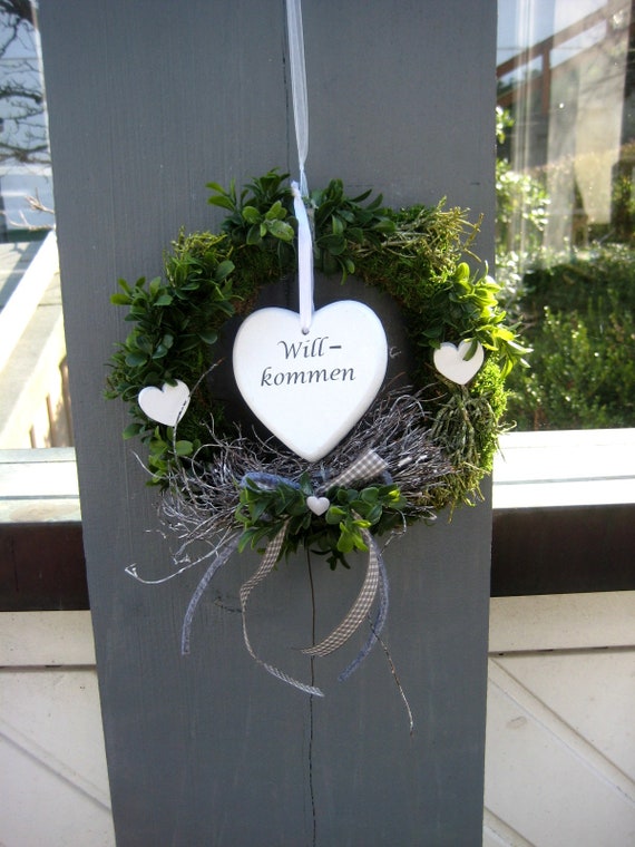 Landhaus Türkranz, Eingangsdeko, Türdeko, Innen- und Außendeko, Geschenkidee, Wanddekoration, Muttertag, Herbst, Herbstdeko