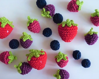 crocheted berries