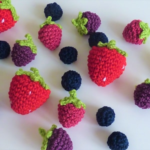 crocheted berries