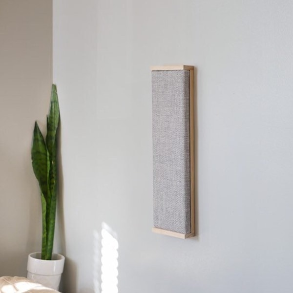 KLÖSA Minimal Modern Wall Mounted Fabric Panel Cat Scratcher