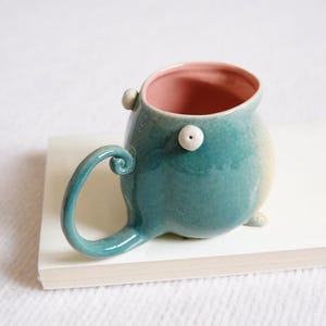 Handmade Ceramic Coffee Mug: Large Porcelain Espresso Cup image 7