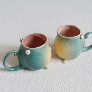 Handmade Ceramic Coffee Mug: Large Porcelain Espresso Cup image 5