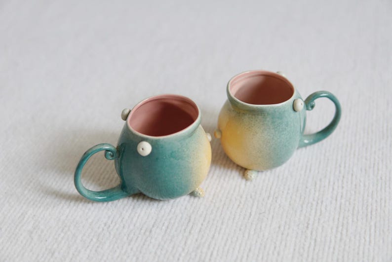 Handmade Ceramic Coffee Mug: Large Porcelain Espresso Cup image 5