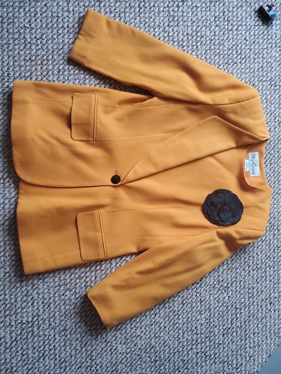 Oleg Cassini 80s Yellow SuitSet