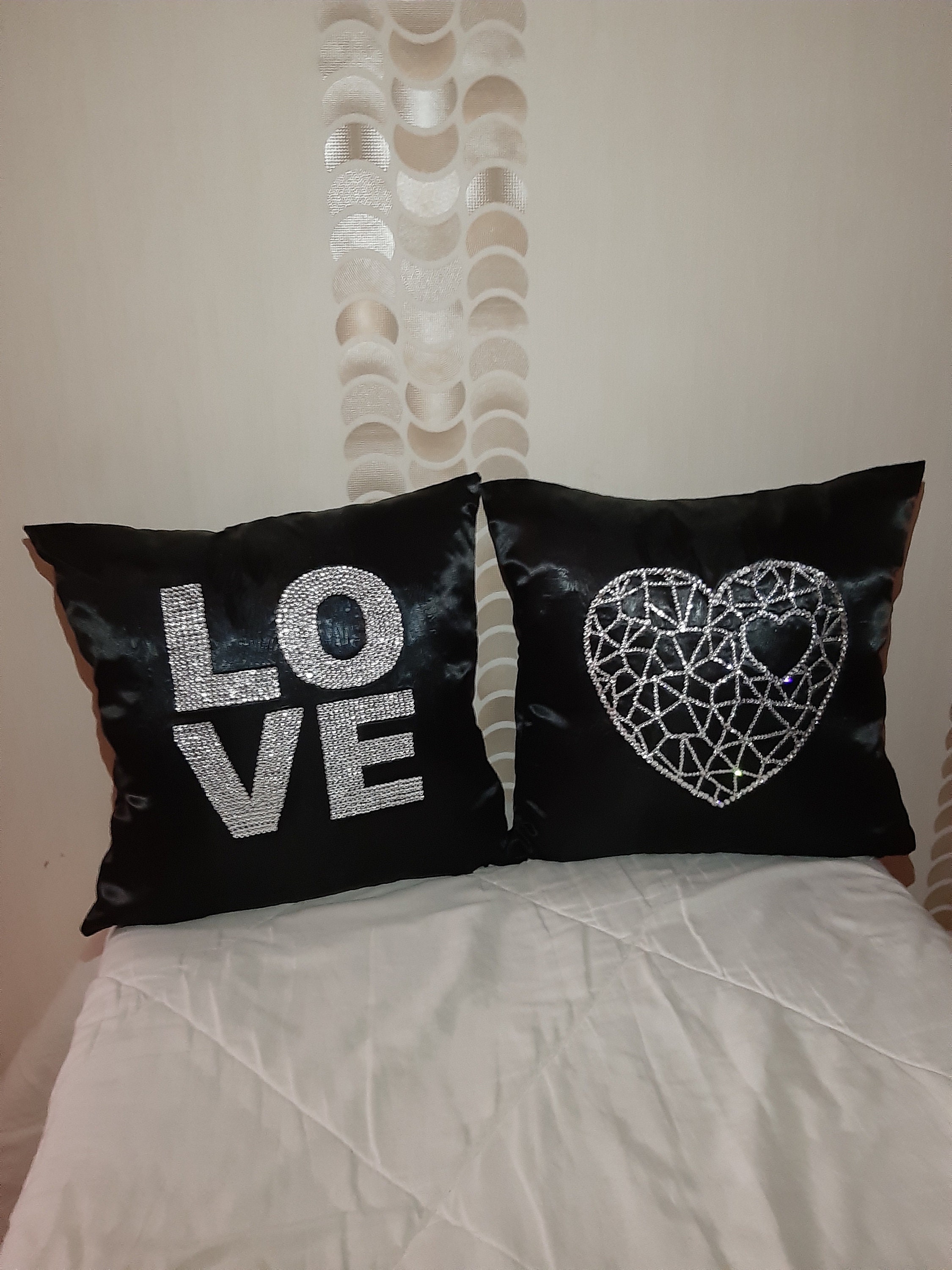 set of two pillows