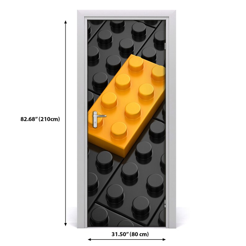 3D Wall Sticker Decoration Self Adhesive Door Decal Mural Children Lego bricks DS/_1744