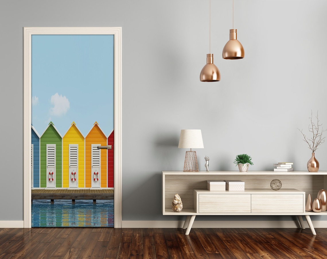 Bubble Free Door Wrap Home Decoration self Adhesive Etsy