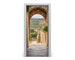 Bubble Free Door wrap , Home Decoration ,Self Adhesive Architecture Tuscany Italy  DS_1685 