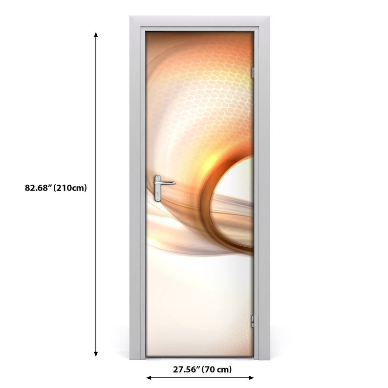 Removable Home Decor Door Sticker Self Adhesive Decal Modern Abstract background DS/_2195