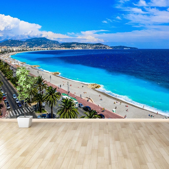 Beach Nice France Temporary or Traditional Photo Wallpaper - Etsy UK Beach Nice France Temporary or Traditional Photo Wallpaper - Etsy UK