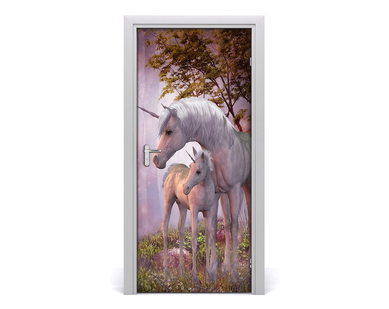 3D Wall Sticker Decoration Self Adhesive Door Decal Mural Children unicorns DS/_1963