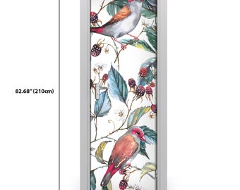 Details about   Removable Home Door Wall Sticker Self Adhesive Animals Birds and blackberries