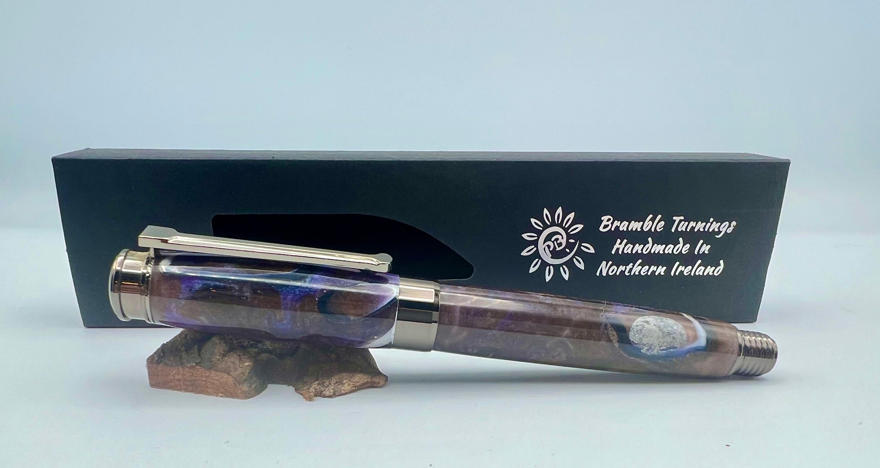 Handmade Irish Bog Oak and Sea Shell Fountain Pen Etsy UK