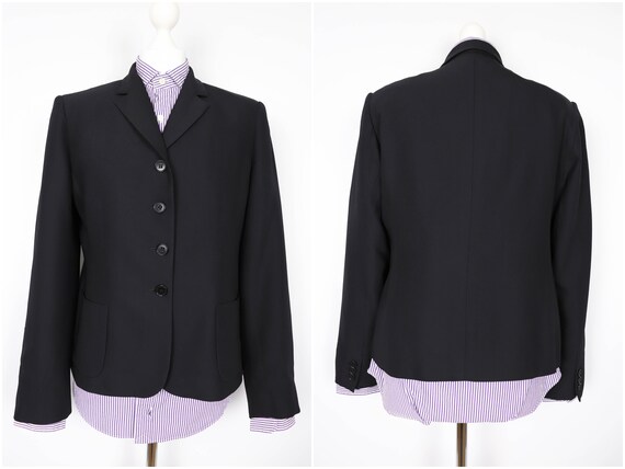 Max Mara Women’s Rare Vintage Black Blazer Size US