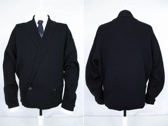 Issey Miyake Rare Two Breasted Wool Oversized Card