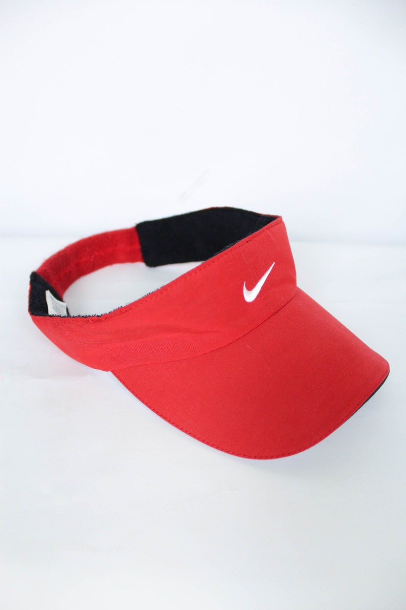 Nike Small Swoosh Logo Visor Cap Hat One size adjustable Etsy