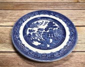 Vintage Blue Willow Johnson Bros Bread and Butter Plate Dessert Plate Appetizer Plate Transferware Ironstone England Dinnerware