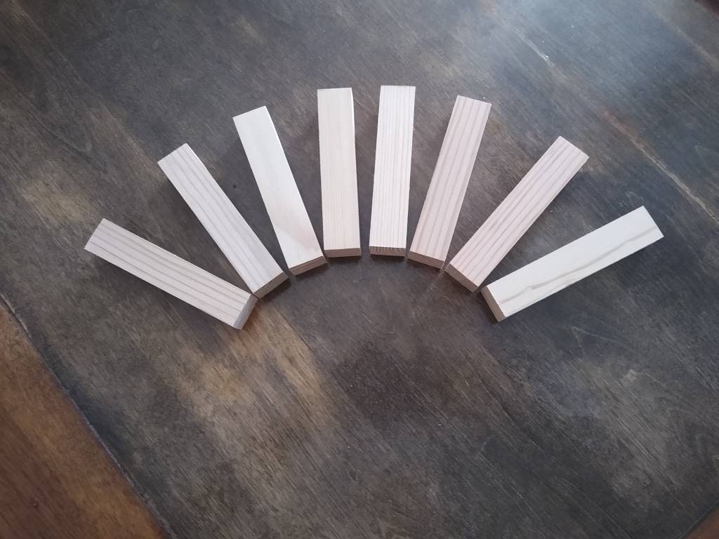 Custom made wood end table leg extensions couch risers sofa Etsy