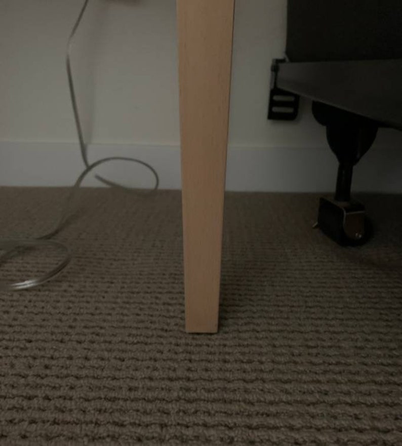 Custom made wood end table leg extensions couch risers sofa Etsy