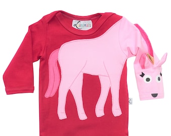 Baby Body Luanimals unicorn cotton pink