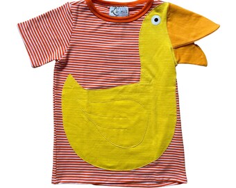 Duck T-Shirt Luanimals rubberduck yellow orange cotton