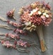 Wedding Dried Flower Bouquet Set - Bridal Bouquet, Bridesmaid Bouquet, Boutonniere, Corsages, Flower Girl Crown, Cake Topper, Arch Flowers 